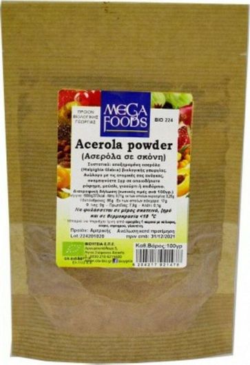 Moringa Mega Foods Bio Acerola Acerola σε Σκόνη 100gr