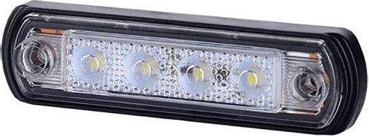 Φως Όγκου Φορτηγού M-Tech LD675 12 / 24V 4LED 10.5x3 cm 1τμχ Λευκό