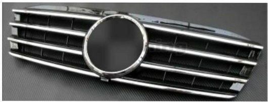 Μάσκα Αυτοκινήτου Μπροστά για Mercedes W203 2000-2007 Μαύρο