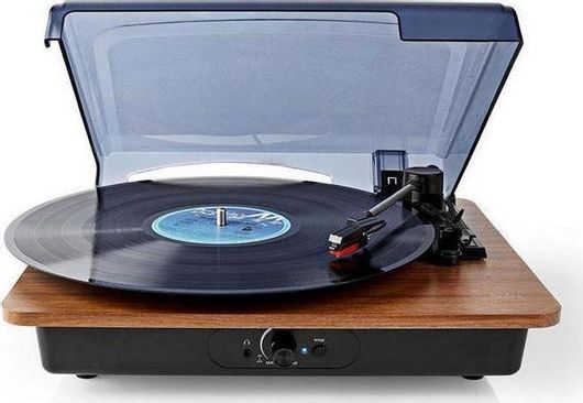 Πικάπ Nedis TURN200BN με Ενσωματωμένα Ηχεία Καφέ