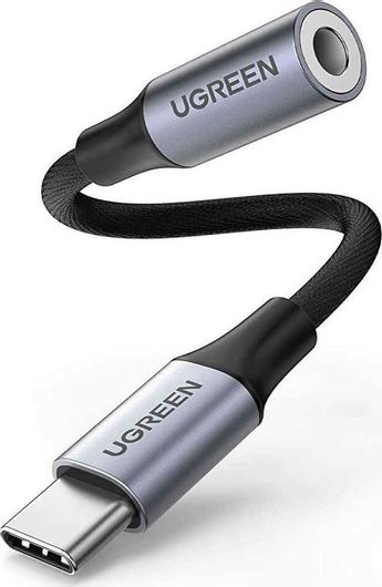 Μετατροπέας Ugreen 80154 USB-C male σε 3.5mm Jack female Γκρι