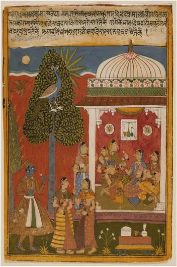 Πίνακας Offended Radha, Folio from a Rasikapriya (The Connoisseur's Delights) 40x65cm