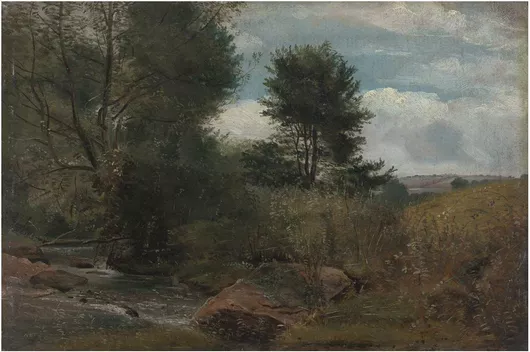 Πίνακας View on the River Sid, near Sidmouth 180x120cm