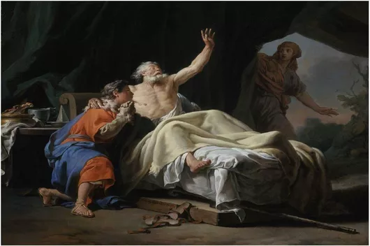 Πίνακας Isaac Blessing Jacob by Nicolas Guy Brenet 200x130cm