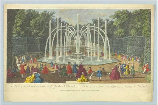 Πίνακας A View of the Three Fountains in the Gardens at Versailles by S. Rigaud 170x115cm