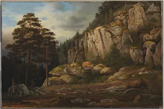 Πίνακας Suopeltovuori in haminalahti, 1867, Magnus Von Wright 180x120cm
