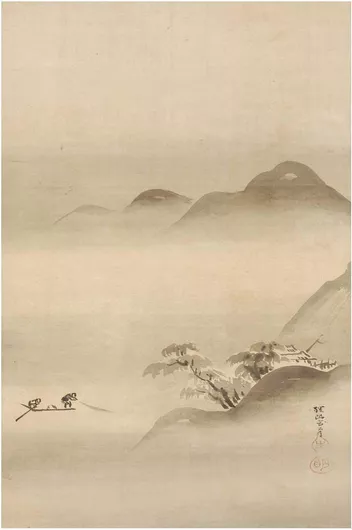 Πίνακας Eight Views of the Xiao and Xiang River Valleys by Kanō Tan yū 100x150cm