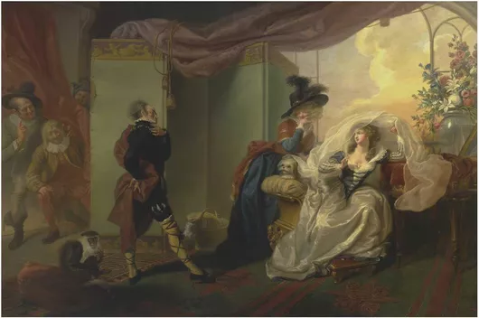 Πίνακας Olivia, Maria and Malvolio from "Twelfth Night," Act III, Scene iv 90x60cm