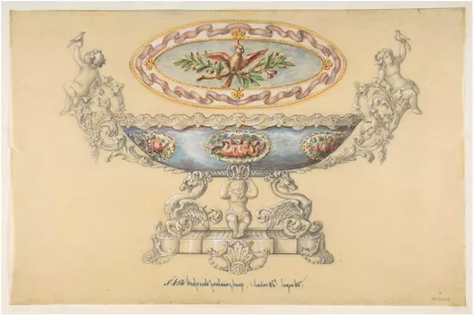 Πίνακας Design for a Porcelain Cup, Anonymous, French, 19th century 90x60cm