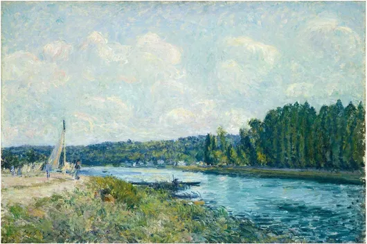 Πίνακας The Banks of the Oise (1877–1878) by Alfred Sisley 170x115cm