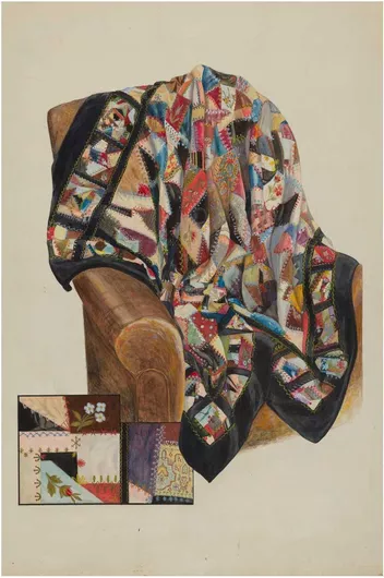 Πίνακας Crazy Quilt–Patchwork (ca.1936) by Bertha Semple 100x150cm