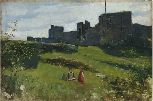 Πίνακας Landscape from gotland (at city wall in visby), 1888, Amélie Lundahl 170x115cm