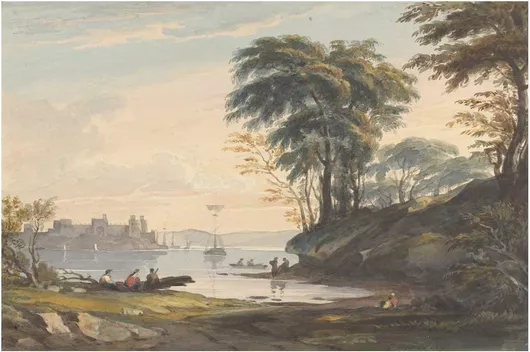 Πίνακας Augt 15th. Conway Castle 120x80cm