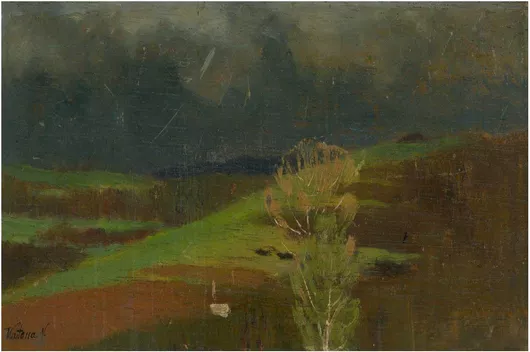 Πίνακας The country under the high tatras by Ferdinand Katona 30x20cm