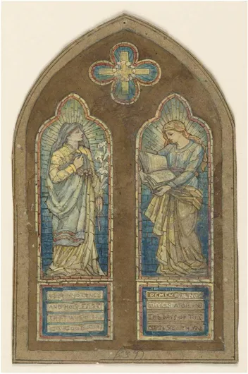 Πίνακας Design for Stained Glass Window, Francis Augustus Lathrop 120x180cm