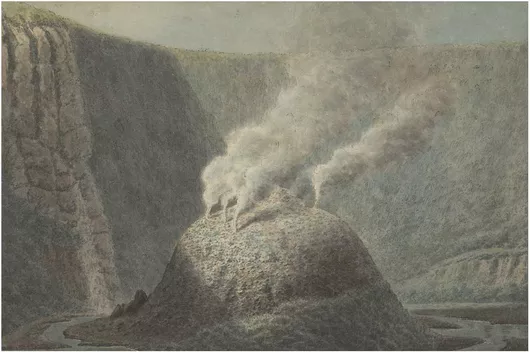 Πίνακας A View of the Old Crater of Morne Soufriere, St. Vincent 50x40cm