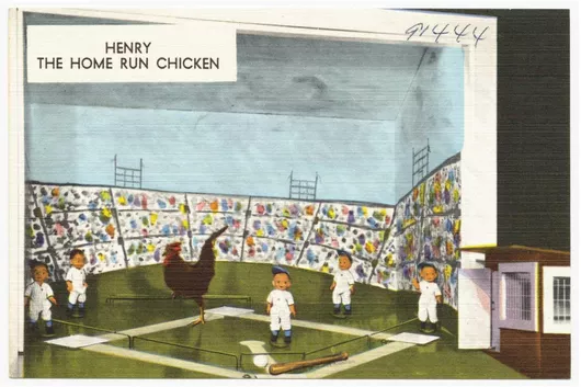 Πίνακας Henry, the home run chicken 100x70cm
