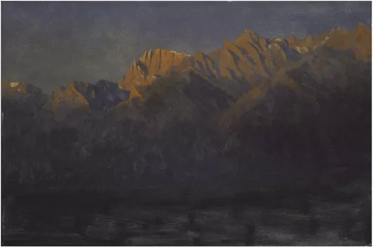 Πίνακας Sunrise in the Sierras, Albert Bierstadt 120x80cm