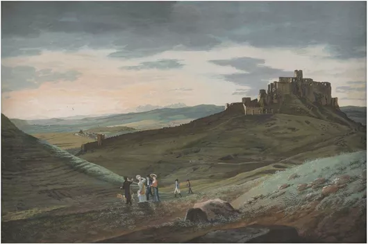 Πίνακας Landscape with spiš castle, Ján Jakub Müller 170x115cm
