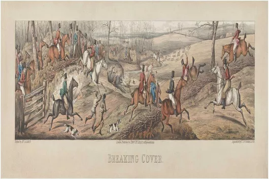 Πίνακας A set of four: Breaking Cover. London, pub. by Thos. McLean, 1824 200x130cm
