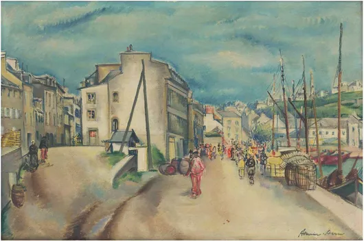Πίνακας Port in audierne, Armin Stern 100x70cm