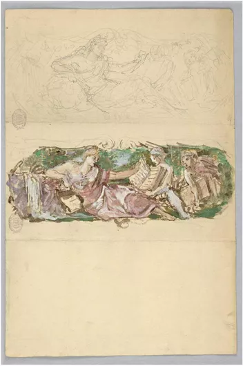 Πίνακας Studies for a Wall Panel by Francis Augustus Lathrop, American, 1849 - 1909 80x120cm