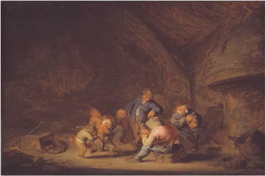 Πίνακας Farmhouse by Adriaen Van Ostade 90x60cm