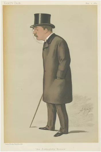 Πίνακας Vanity Fair: Newspapermen; 'The Fortnightly Review', T.H.S. Escott, May 2, 1885 80x120cm