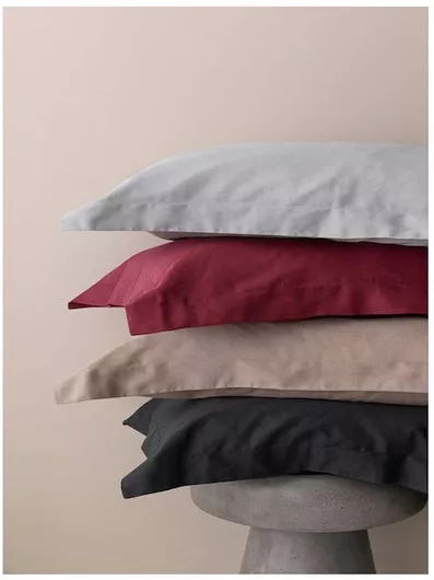 Σεντόνια Palamaiki King Size 270x285cm Μονόχρωμο Βαμβακοσατέν Σετ 4τμχ Γκρι