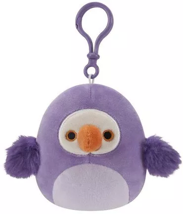 Μπρελόκ Jazwares Squishmallows Λούτρινο Neha Το Πουλι 9cm Μοβ