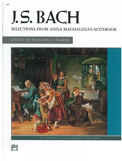 Παρτιτούρα για Πιάνο Alfred Music Publishing J.S. Bach "Selections from Anna Magdalena's Notebook"
