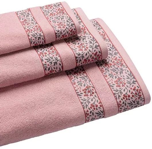 Πετσέτες Μπάνιου Madi 71222-00 Σετ 3τμχ Ροζ