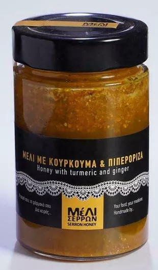 Μέλι Σερρών με Κουρκουμά & Τζίντζερ 250gr