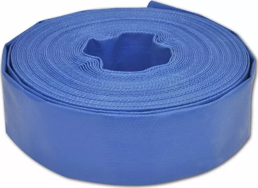 Μάνικα Ποτίσματος vidaXL 141478 Πλακέ PVC 25m 2" Μπλε