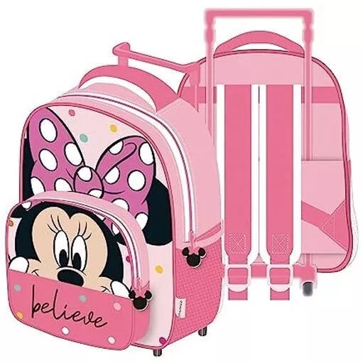 Σχολική Τσάντα Τρόλεϊ Νηπιαγωγείου Minnie Mouse Πολύχρωμο