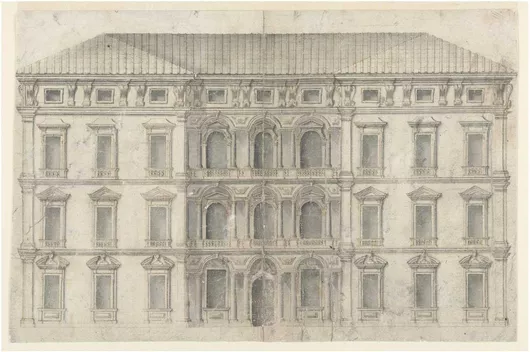 Πίνακας Palace Façade Elevation 90x60cm