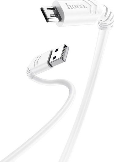 Καλώδιο micro USB Hoco X62 Fortune Regular USB 2.0 to micro USB Cable Λευκό 1m