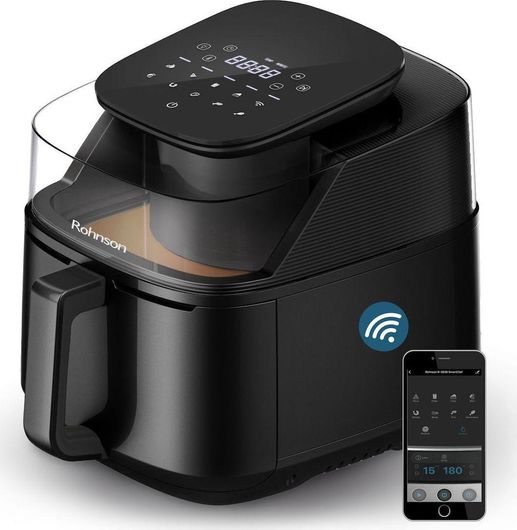 Φριτέζα Αέρος Rohnson R-2838 με Αποσπώμενο Κάδο 5.5lt Μαύρο