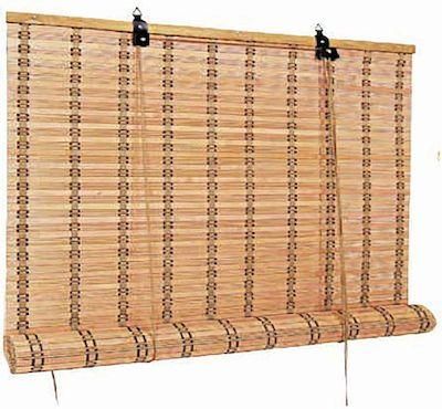 Sidirela Ε-0089 Στόρι Σκίασης Μπαμπού 180x180cm Μπεζ