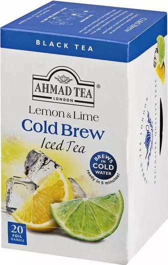 Τσάι Μαύρο Ahmad Tea Cold Brew Λεμόνι & Λάιμ 20 Φακελάκια