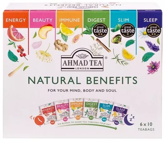 Τσάι Ahmad Tea 1052 Natural Benefits 60 Φακελάκια 
