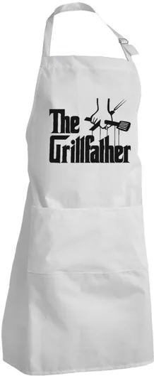 Ποδιά Κουζίνας The Grill Father Ολόσωμη Ενήλικων με Ρυθμιστικά & 2 Τσέπες