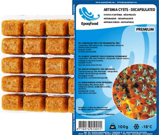Τροφή Ψαριών SonGrow EpaqFood Artemia Cysts Decapsulated Κατεψυγμένη 100gr