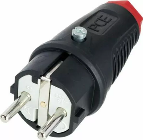 Φις Ρεύματος PCElectric Taurus 2 Στεγανό IP54 Αρσενικό Σούκο Μαύρο