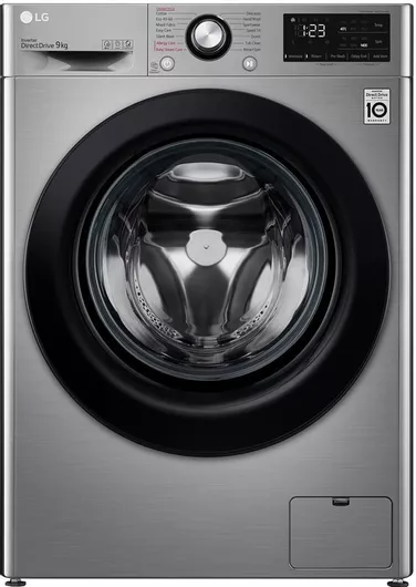 LG Πλυντήριο Ρούχων 9kg με Τεχνολογία Ατμού 1400 Στροφών AI DD Inox F4WV309S6TE