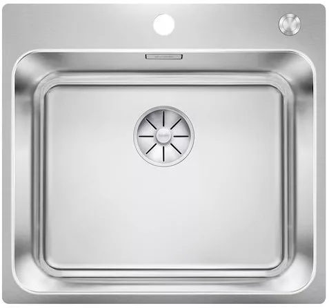 Νεροχύτης Κουζίνας Blanco Solis 500-IF/A Ένθετος Inox Brushed 54x50cm Ασημί