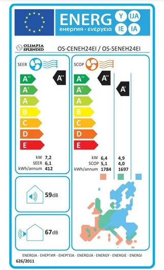 Κλιματιστικό Inverter Olimpia Splendid Nexya S4 E OS-CENEH24EI/OS-SENEH24EI 24000 BTU A++/A+ με WiFi