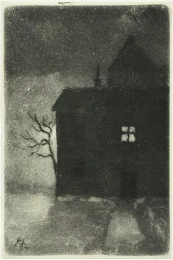 Πίνακας Turun linna iltavalossa, 1933, Anders Gunnar Holmqvist 70x100cm