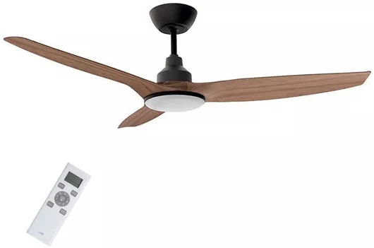 Ανεμιστήρας Οροφής Life Apeliotes Nature 132cm με LED & Τηλεχειριστήριο 31W Καφέ