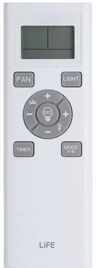 Ανεμιστήρας Οροφής Life Apeliotes Nature 132cm με LED & Τηλεχειριστήριο 31W Καφέ